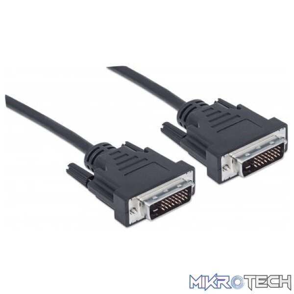 Manhattan Digital Video Cable – DVI-D Dual Link Male to DVI-D Dual Link Male - Image 2