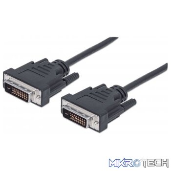 Manhattan Digital Video Cable – DVI-D Dual Link Male to DVI-D Dual Link Male