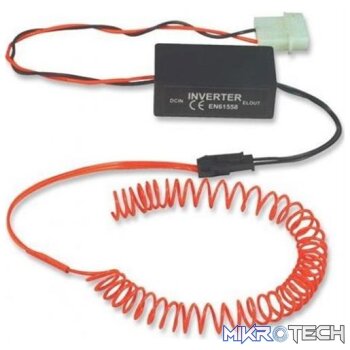 Manhattan Electro Luminescent Cable Neon Flaming Red -Multipurpose Flexible Wire with Bright Neon Red Glow