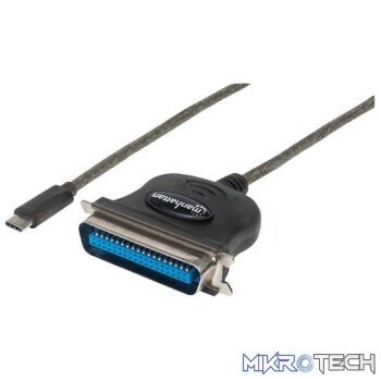 Manhattan Full-Speed USB-C to Cen36 Parallel Printer Converter