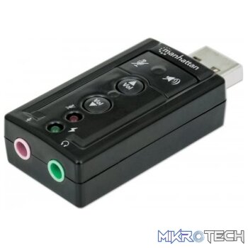 Manhattan Hi Speed USB 3D 7.1 Sound Adapter