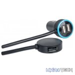 Manhattan PopCharge Auto Passenger Automotive USB Fast Charger with Four 1A Ports - Image 3
