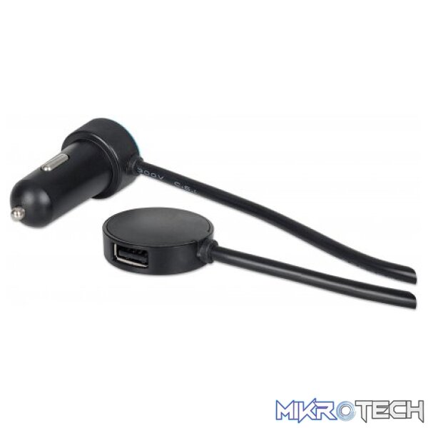 Manhattan PopCharge Auto Passenger Automotive USB Fast Charger with Four 1A Ports - Image 4