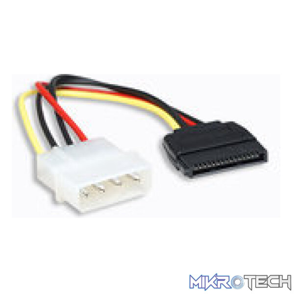 Manhattan SATA Power Cable-4 Pin to 15 Pin Manhattan SATA Power Cable-4 Pin to 15 Pin