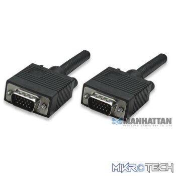 Manhattan SVGA Monitor Cable HD15M (Male) to HD15M (Male)