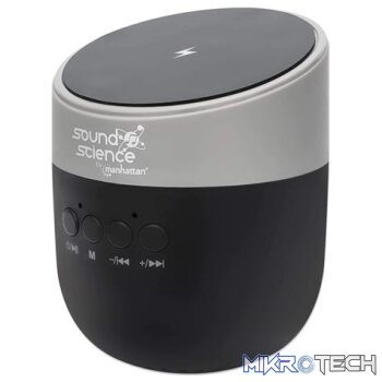 Manhattan Sound Science Bluetooth Speaker with Wireless Charging Pad