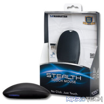 Manhattan Stealth Touch Wireless Mouse - 2.4Ghz USB Nano receiver