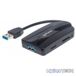Manhattan SuperSpeed USB 3.0 Hub and Card Reader/Writer