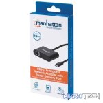 Manhattan SuperSpeed USB Type C to Gigabit Network Adapter with Power Delivery Port - Image 5