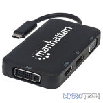 Manhattan USB-C 4-in-1 Audio/Video Converter