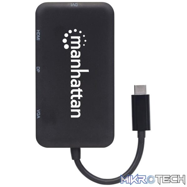 Manhattan USB-C 4-in-1 Audio/Video Converter - Image 5