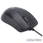 Manhattan Wired USB Optical Mouse – Compact Three Buttons with Scroll Wheel