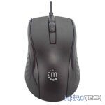 Manhattan Wired USB Optical Mouse – Compact Three Buttons with Scroll Wheel - Image 3