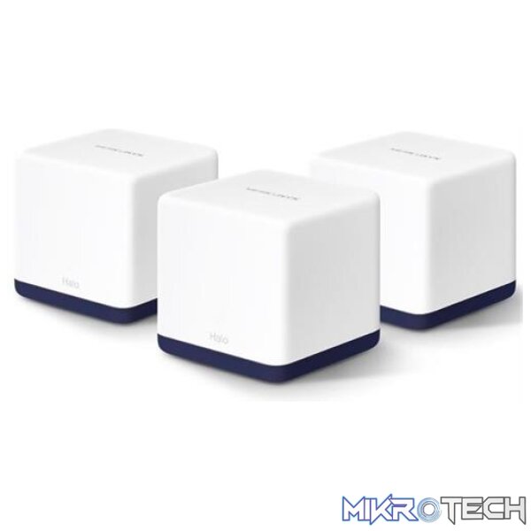 Mercusys Halo H50G AC1900 Whole Home Mesh Wi-Fi System (3 Pack) Mercusys Halo H50G AC1900 Whole Home Mesh Wi-Fi System (3 Pack)