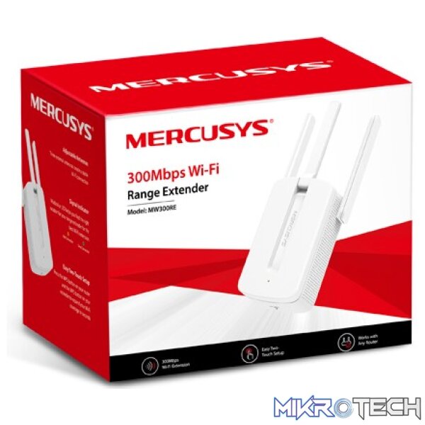 Mercusys MW300RE WiFi 4 Range Extender Mercusys MW300RE WiFi 4 Range Extender