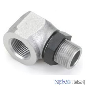 Muffler Right angle adaptor w/nut FA125