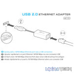 j5create JUE125 USB 2.0 Type-A to 10/100 Network Adapter - Image 3