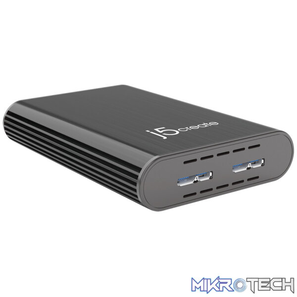 j5create JUE230 2x USB3.0 to Gigabit Network Adapter (Share network on 2 PCs) - Image 2