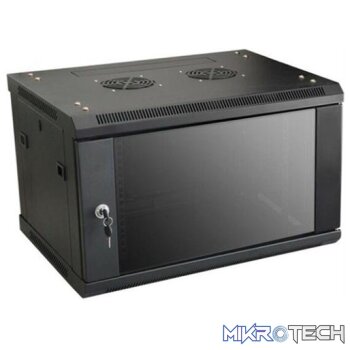 NetiX 19" 6U 600X450 Fixed Wall Mount Server Cabinet