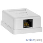 Netix Cat 6 Surface Mount Box Single
