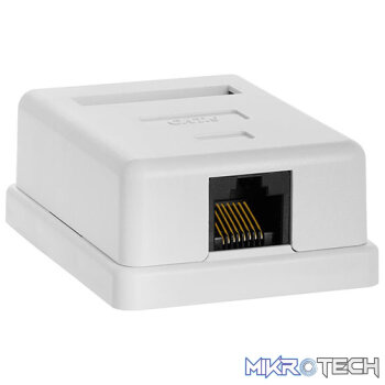 Netix Cat 6 Surface Mount Box Single