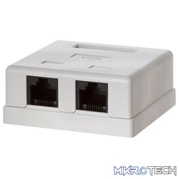 Netix RJ45double surface mount box