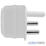 Noble 2-Pin Schuko to 16A 3-Pin Adaptor