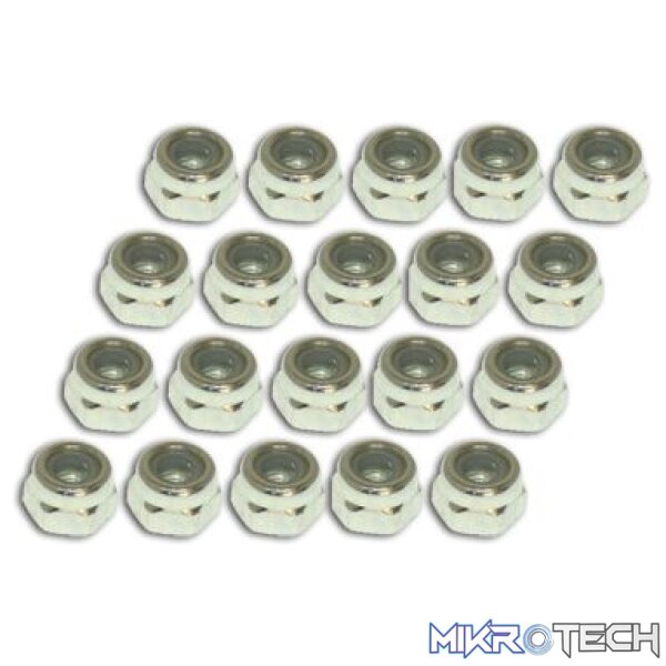 Nylon Lock Nut (N3x5.5L)x20pcs Nylon Lock Nut (N3x5.5L)x20pcs