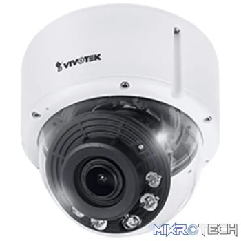 Outdoor IK10 Dome; H.265; 2MP; Remote Focus; 2.8-12mm; 30M IR; WDR PRO; Mic