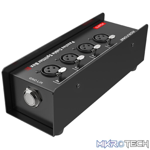 Roxtone - Cat Snake Splitter Box, 4 Channel Xlr Female To Ethercon Network Cable - Image 2