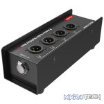 Roxtone - Cat Snake Splitter Box, 4 Channel Xlr Male To Ethercon Network Cable - Image 2