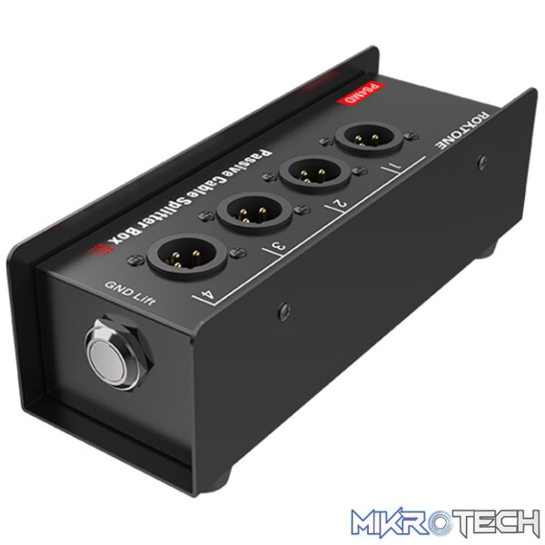 Roxtone - Cat Snake Splitter Box, 4 Channel Xlr Male To Ethercon Network Cable - Image 2