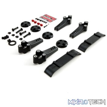 Plastic Kit Black: Vortex Pro