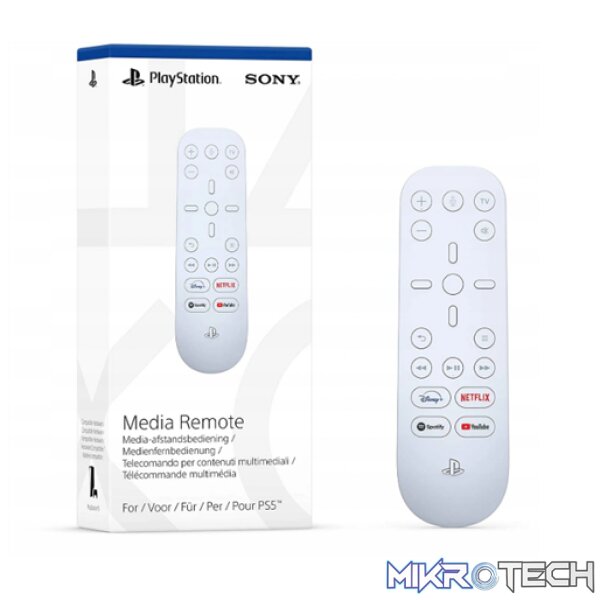 PlayStation 5 - PS5 Media Remote - Glacier White PlayStation 5 - PS5 Media Remote - Glacier White