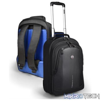 Port Designs Chicago EVO 15.6 inch Black Trolley Travel Laptop Backpack