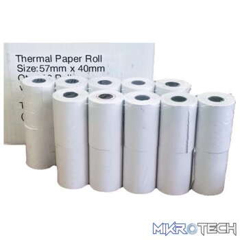 Postron Thermal 57mm X 40mm Credit Card Paper Rolls