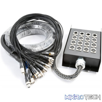 Power Dynamics Connex - 30M Professional 12:4 Xlr Stage Snake