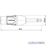 Roxtone - Adap 6.3Mm Mono Plug - Xlr Socket - Image 2