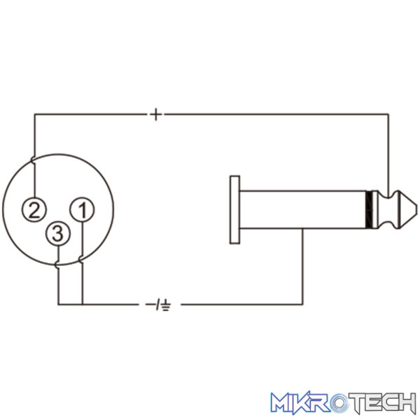 Roxtone - Adap 6.3Mm Mono Plug - Xlr Socket - Image 3