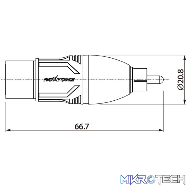 Roxtone - Adap Rca Plug - Xlr Socket - Image 3