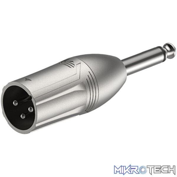 RA2XMJM_1 Roxtone - Adap Xlr Plug - 6.3 Mono Plug - Image 1