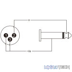 Roxtone - Adap Xlr Plug - 6.3 Mono Plug - Image 4