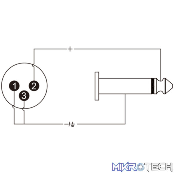 Roxtone - Adap Xlr Plug - 6.3 Mono Plug - Image 4