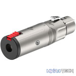 Roxtone - Adap Xlr Socket-6.3 Stereo Socket With Lock