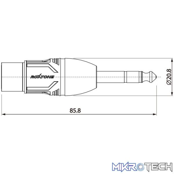 Roxtone - Adap 6.3 St Plug - Xlr Socket - Image 3