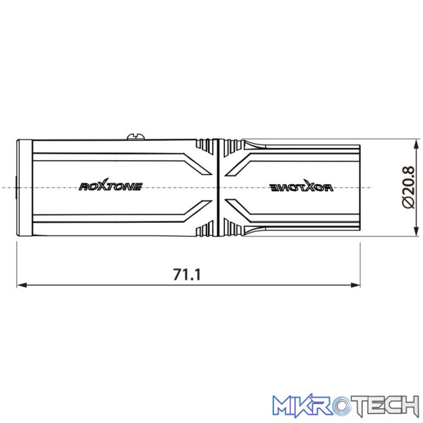 Roxtone - Leader Series Adap Xlr Plug- 6.3 St Socket With Lock - Image 3