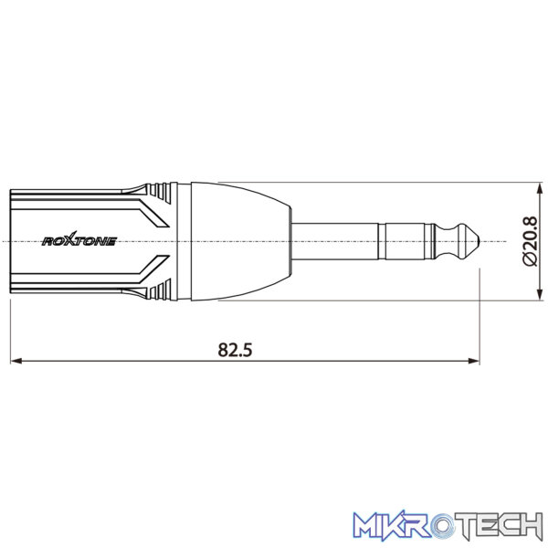 Roxtone - Adap Xlr Plug- 6.3 St Plug - Image 4