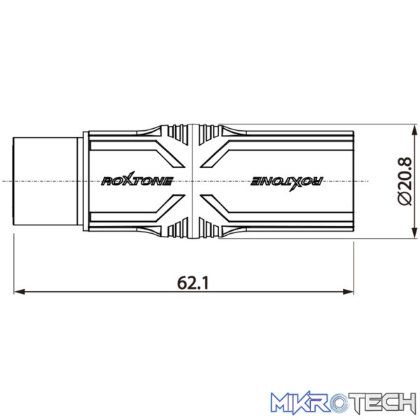 Roxtone - Leader Series Adap 5P Xlr Plug - 3P Xlr Socket - Image 3
