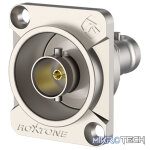 Roxtone - Bnc Female Socket Chassis Mount Nickel Plated Shell