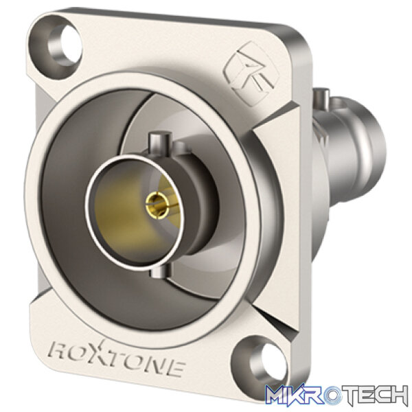 RAB75D_1 Roxtone - Bnc Female Socket Chassis Mount Nickel Plated Shell - Image 1